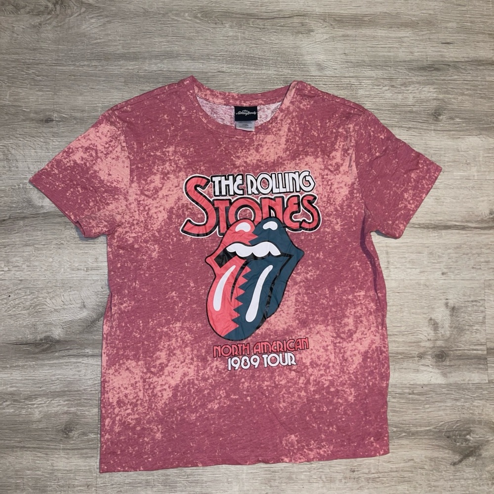 Bravado Rolling Stones 1989 Tour Tee - Red and Black